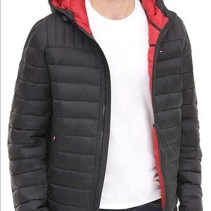 Tommy Hilfiger Black Hooded puffer